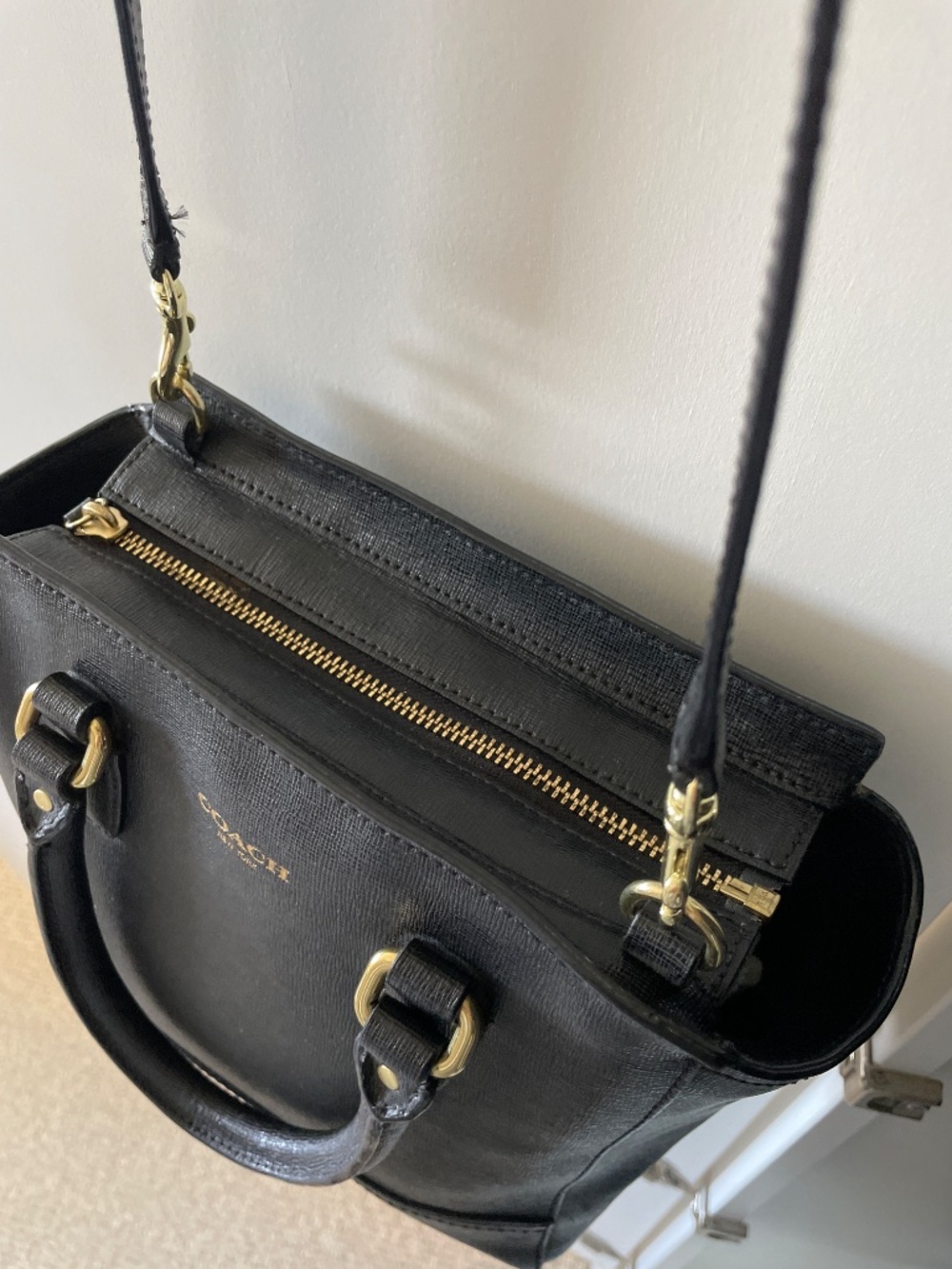 Coach Black Leather Bucket Bag - Picture 4 of 6
